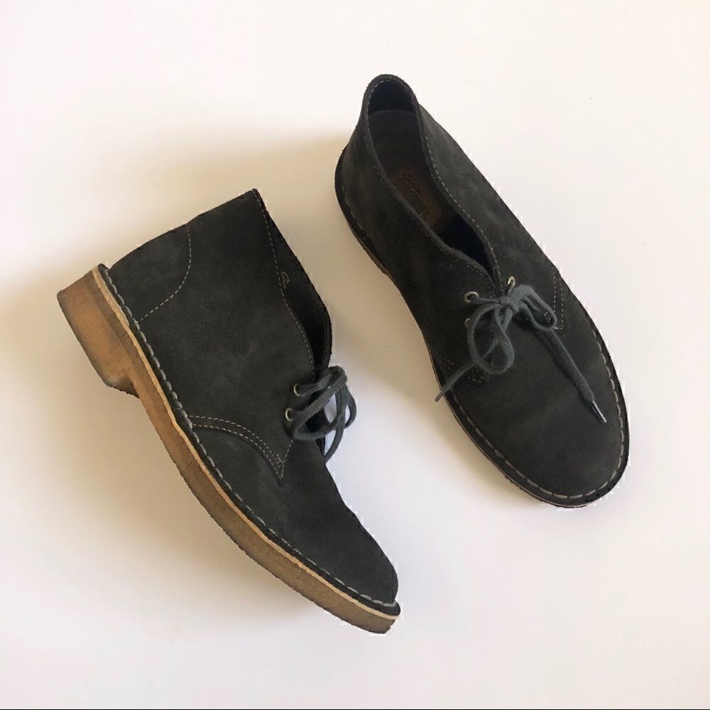 ** Clark’s ** original brown suede boots